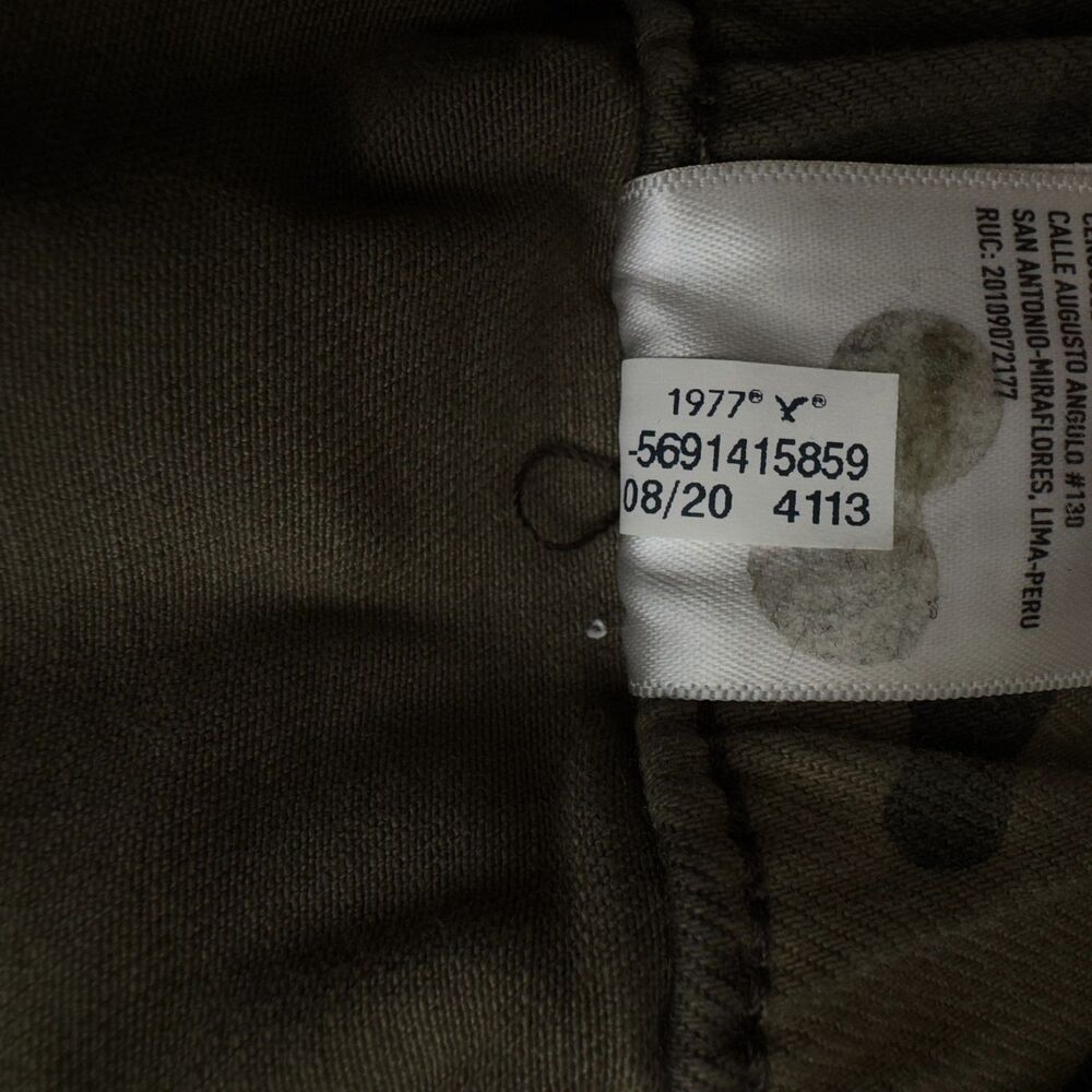 American Eagle Next Level High-Waisted Jegging Jogger Camo Green Women's Size 4 - Picture 6 of 8